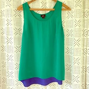 Jewel two-toned tank top